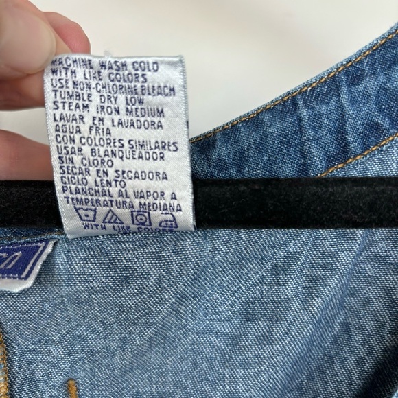 Erica II & Co. Cotton Denim Tank Button Front Dress‎ Size 2X - Picture 6 of 6